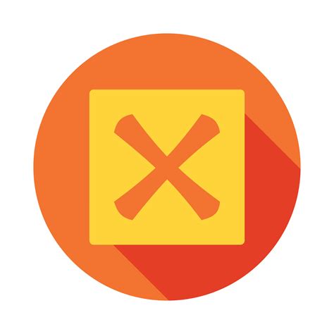 cross  square icon flat style  vector art  vecteezy