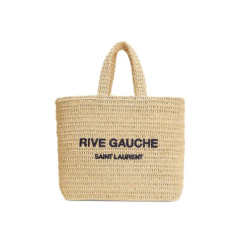 Rive Gauche raffia tote bagRive Gauche raffia tote bag - OFour