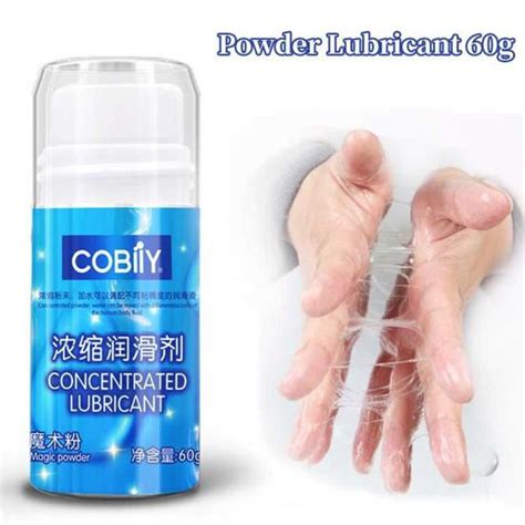 Huile lubrifiante en poudre solide graisse de silicone mélange de poudre avec eau sexe anal