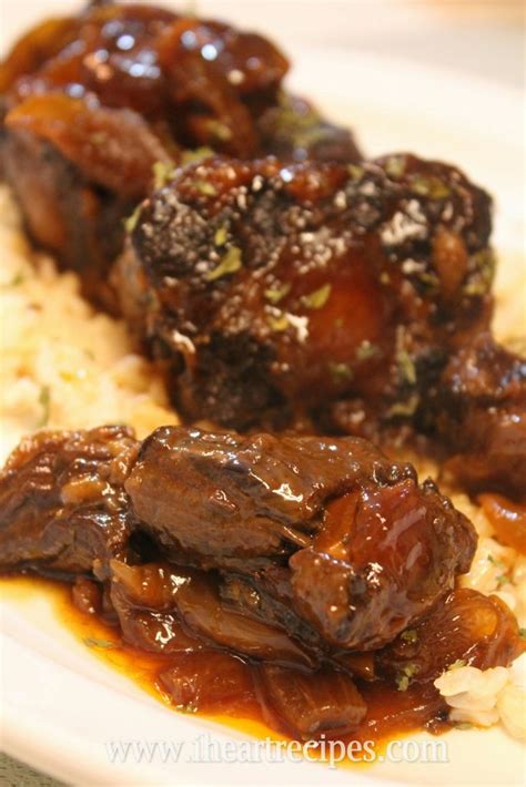 Slow Cooker Barbecue Oxtails I Heart Recipes