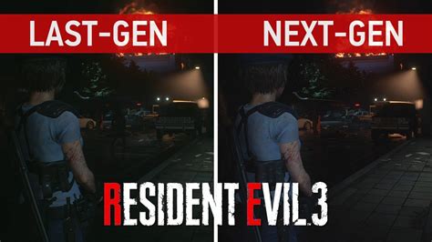 Resident Evil 3 Remake Last Gen Vs Next Gen Ray Tracing Vs No Ray