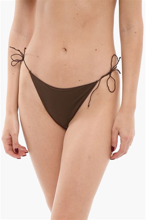 Oseree Slip Bikini In Tinta Unita Con Laccetti Laterali Donna Glamood Outlet