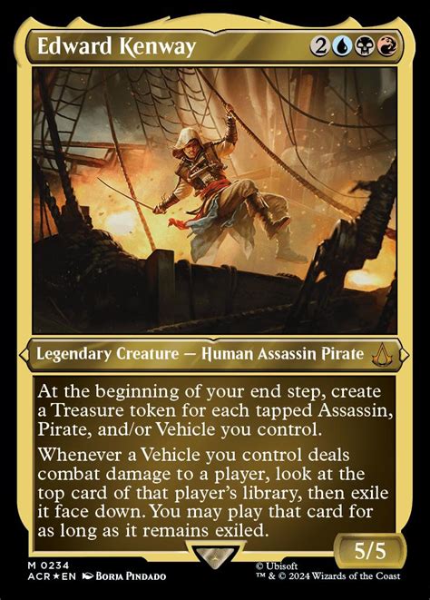 Edward Kenway Universes Beyond Assassin S Creed Variants Foil Card