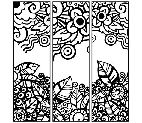 Bookmarks With Flowers With Color - 10 Free PDF Printables | Printablee