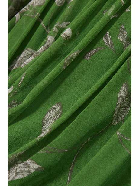 ERDEM Cape Effect Pussy Bow Floral Print Silk Voile Gown NET A PORTER