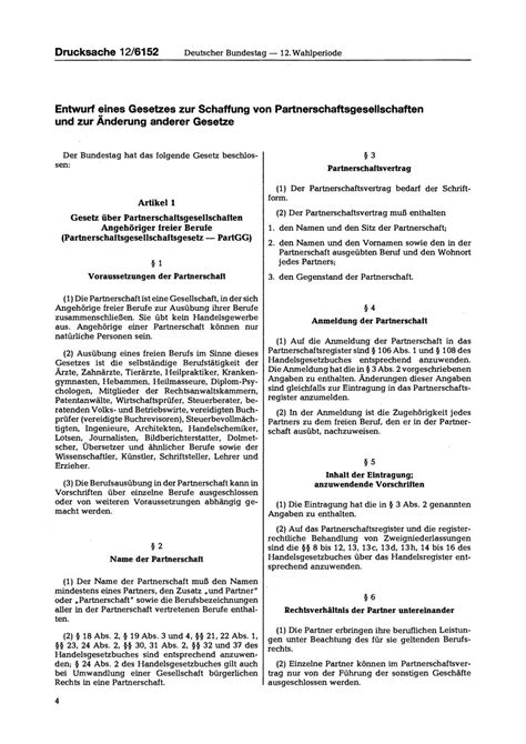 Gesetzentwurf Deutscher Bundestag 12 Wahlperiode Drucksache 12 6152