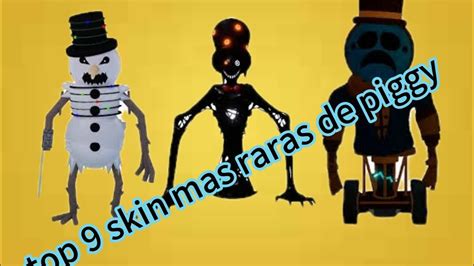 Top Skins Mas Raras De Piggy Part Youtube