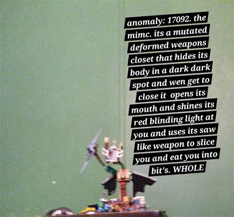 Character Anomaly 17092 The Mimic