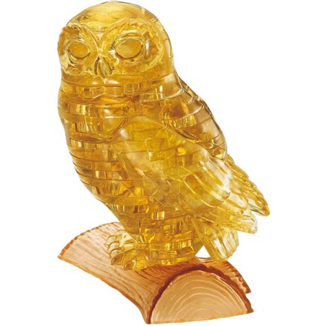 3d Crystal Puzzle Owl Brown 3d Crystal Puzzles Puzzle Master Inc