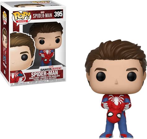 Funko Pop Vinile Games Marvel Unmasked Spider Man Personaggio