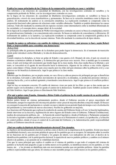 Preguntas examenes otros años pdf Explica los rasgos principales de