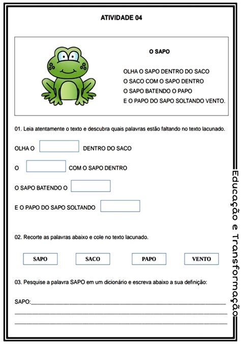 Prova De Português 3 Ano Fundamental Para Imprimir Word - HerbsEdu