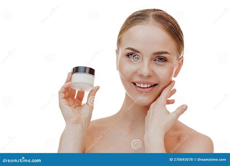 Beautiful Woman Naked Shoulders Cosmetics Health Skin Care Spa Treatments Stock Photo Image Of