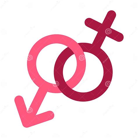 Male And Female Sex Gender Symbol Icon Vector Stock Vector