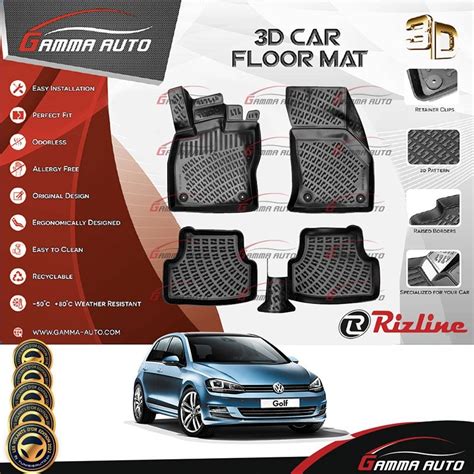 Tapis Sur Mesure Gamma Auto Pvc Volkswagen Golf