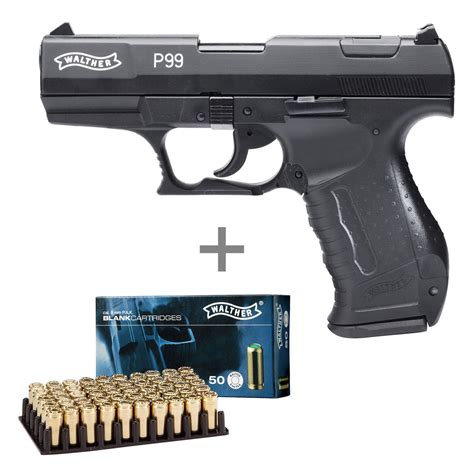 Walther P99 Schreckschuss Pistole 9mm P A K Schwarz Inkl Walther Platzpatronen Kaufen