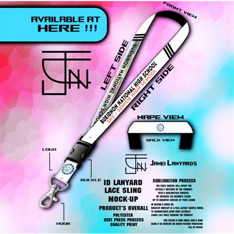 Bukidnon National High School Id Lace Lanyards With Customized Sling