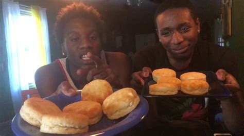 Popeyes Dry Biscuit Challenge Hilarious Mukbang Youtube