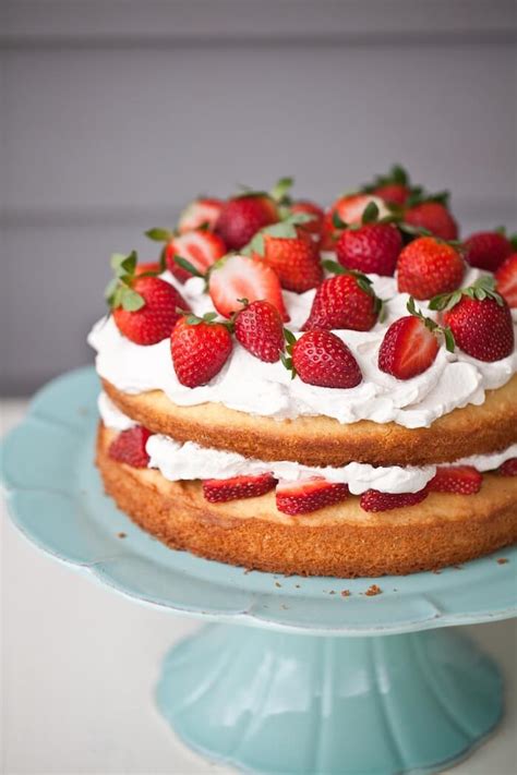 Black Pepper Sponge Cake With Strawberry Balsamic Whipped Cream