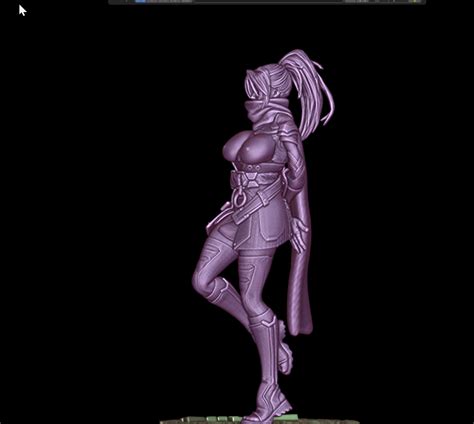 Psylocke X Men Naked Action Figure From Marvel Rivals For 3d Printing STL File For 3D