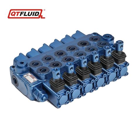 Monoblock Directional Control Valve Manual Operate Hydraulic Valve