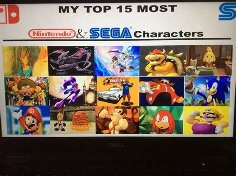 my top 15 favorite nintendo and sega characters by theartdragon27 on ...