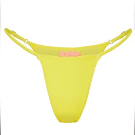 Kylie Jenner Swim Kylie Jenner Swim Triangle Bikini Thong Cheeky