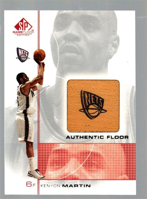 Sp Game Floor Authentic Floor Km Kenyon Martin Ebay