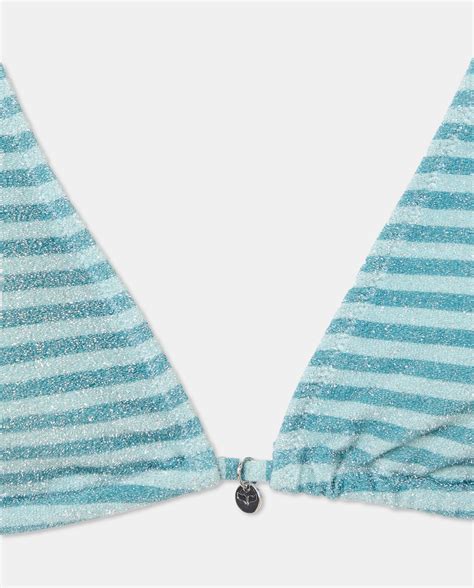 Top bikini rayas lurex Green Coast El Corte Inglés