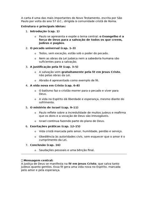 Cartas E Epístolas Do Novo Testamento - A Carta É Uma Das Mais Importantes Do Novo Testamento | PDF | Fé ...