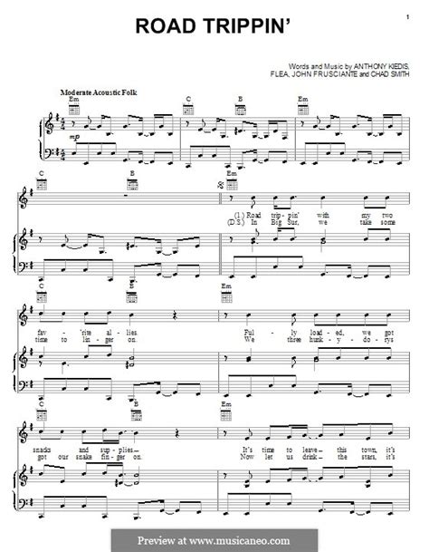 Road Trippin Red Hot Chili Peppers By Flea A Kiedis C Smith J Frusciante On MusicaNeo