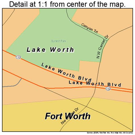 Lake Worth Texas Street Map 4841056