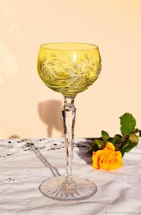 Винтаж: Старинные фужеры из цветного хрусталя. Германия купить в ...