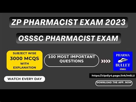 ZP PHARMACIST EXAM PREPARATION OSSSC PHARMACIST EXAM PREPARATION