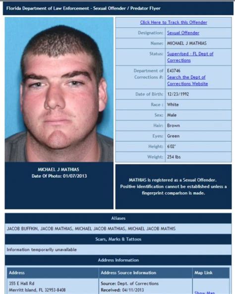 FDLE Updates Sex Offender List For Merritt Island Space Coast Daily