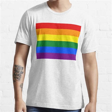 Large Gay Pride Rainbow Equality And Freedom Flag T Shirt By Podartist Redbubble Gay T