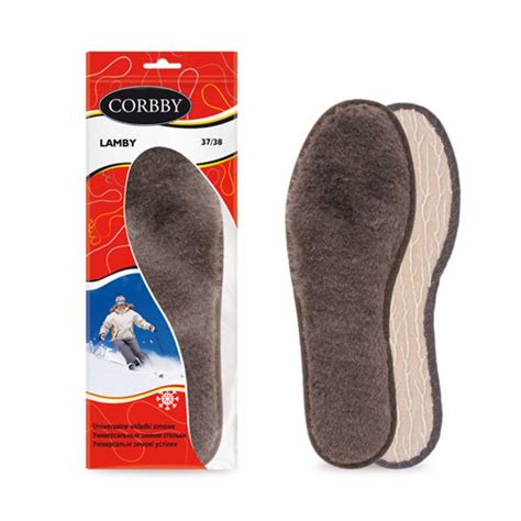 Стельки CORBBY Lamby зимние из натурального овечьего меха. 37-38 ...