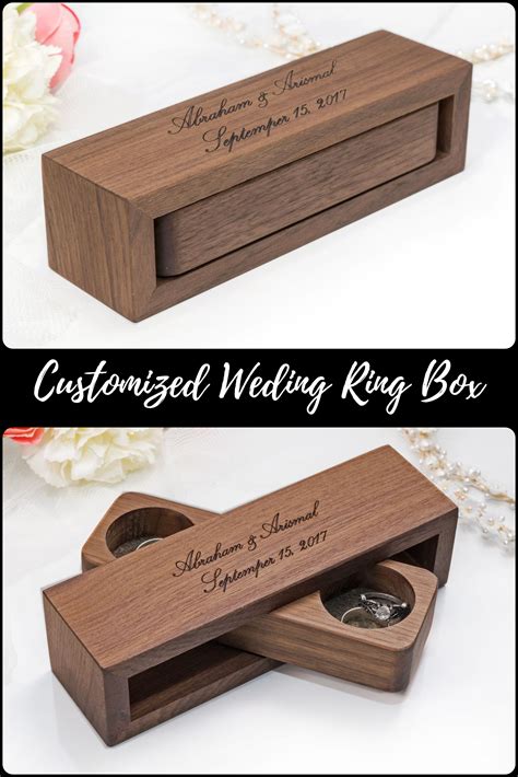 Ring Box Wedding Ring Box Ring Bearer Box Engagement Ring Box Etsy