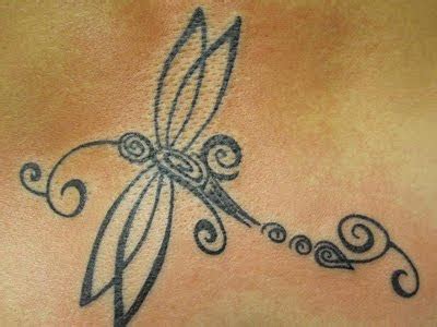 Indiana Tattoos: Tribal Dragonfly Tattoo Design