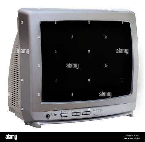 analogue portable television set stock photo alamy