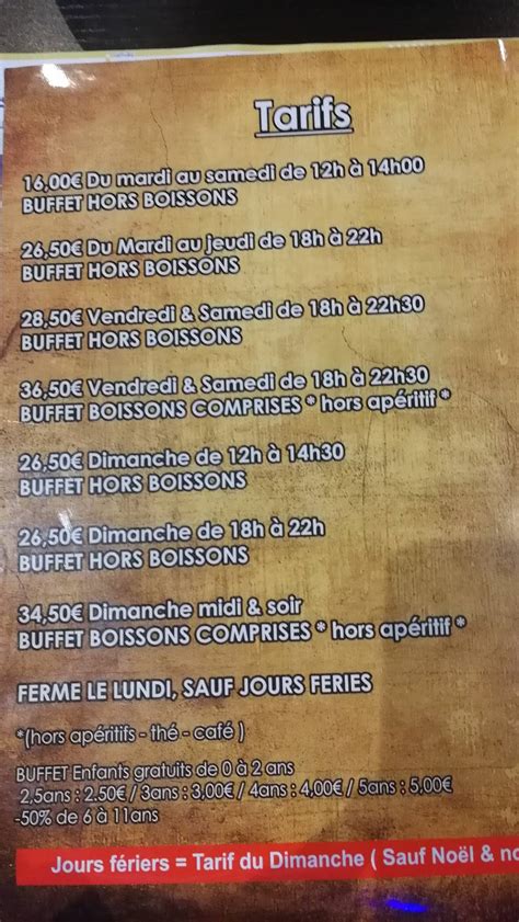 Menu Au Mega Grill Grez Doiceau Grez Doiceau