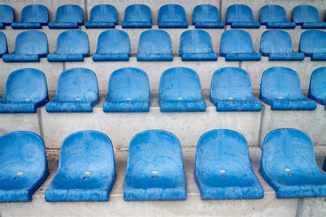 blue seats in a stadium 8670010 Stock Photo at Vecteezy