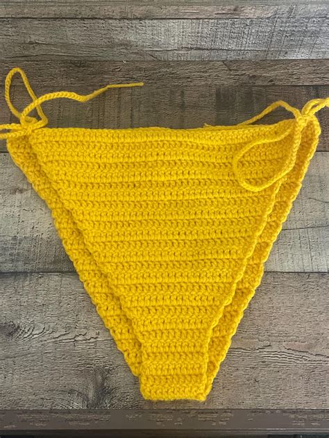 Crochet Flower Bikini Set Bikini Top And Bikini Bottom Handmade Etsy
