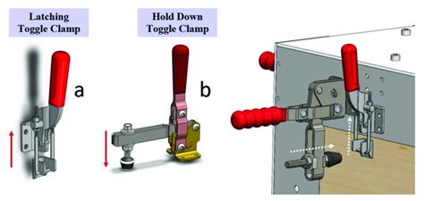 Toggle Clamps Used In The Designed Prototype A Latching Toggle Clamp