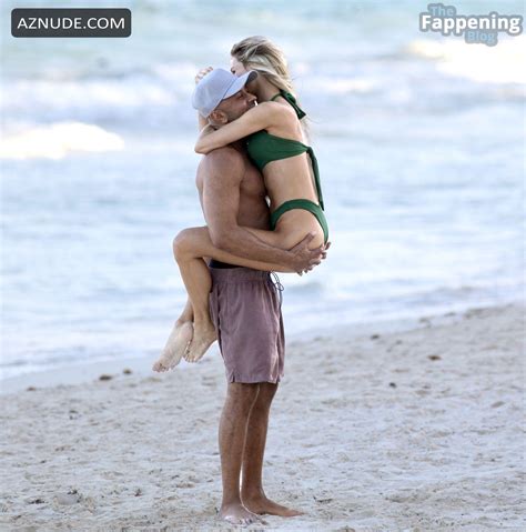 Joy Corrigan Sexy Flaunts Her Slender Figure Wearing A Hot Green Bikini At The Beach In Tulum