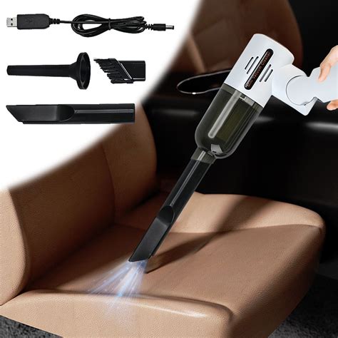 Ckraxd Portable Rechargeable Car Vacuum Cleaner With Strong Suction