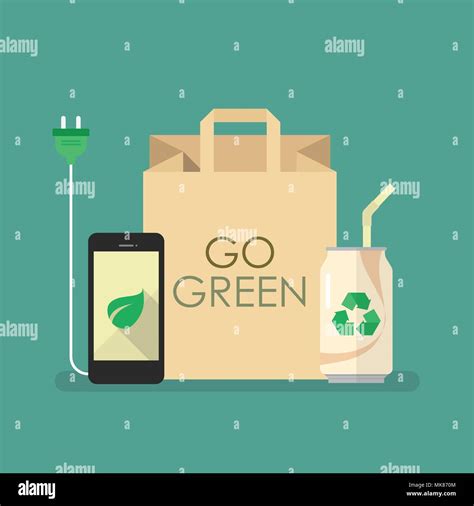 Eco Friendly Products Eco Friendly Concept Stock Vector Image Art