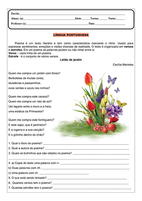 Interpretação De Um Poema