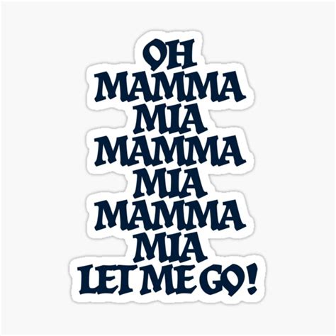 Mamma Mia Rock And Roll Gift Sticker For Sale By Hypnotzd Redbubble