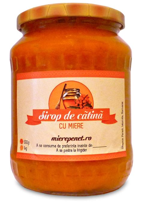 Sirop De Catina Cu Miere Natural Kg Mierepenet Ro